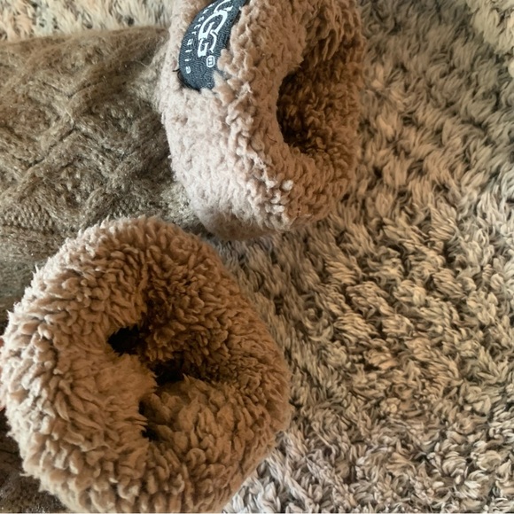 UGG Australia Mitten knitted Gloves Taupe Brown - Picture 2 of 4